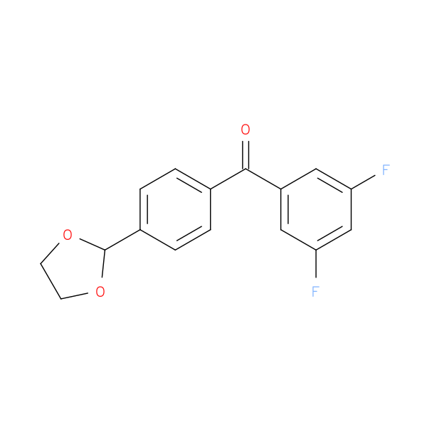 3,5-Difluoro-4'-(1,3-dioxolan-2-yl)benzophenone