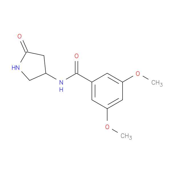 3,5-dimethoxy-N-(5-oxopyrrolidin-3-yl)benzamide