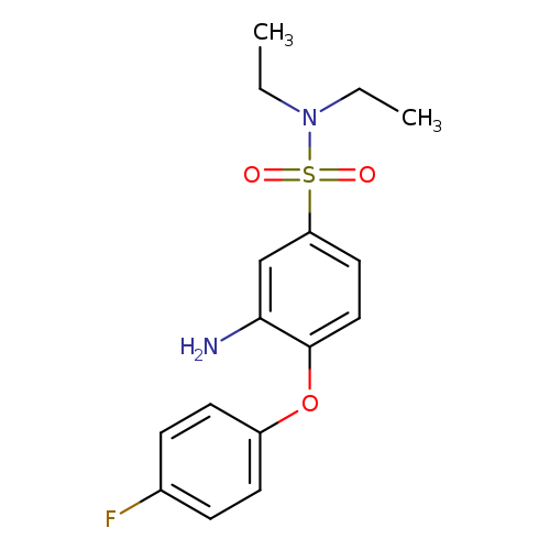 3-amino-N,N-diethyl-4-(4-fluorophenoxy)benzene-1-sulfonamide