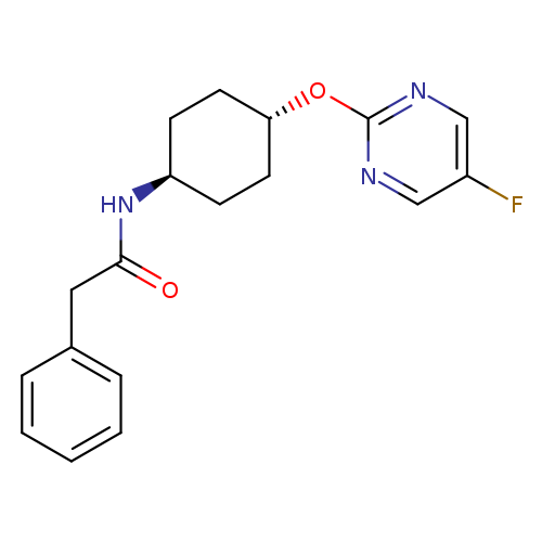 2-phenyl-N-[(1r,4r)-4-[(5-fluoropyrimidin-2-yl)oxy]cyclohexyl]acetamide