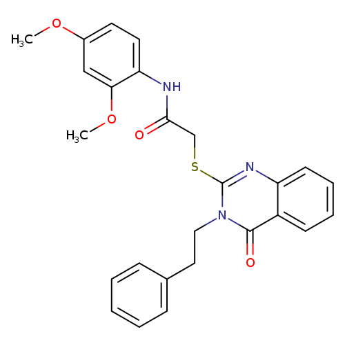 N-(2,4-dimethoxyphenyl)-2-{[4-oxo-3-(2-phenylethyl)-3,4-dihydroquinazolin-2-yl]sulfanyl}acetamide