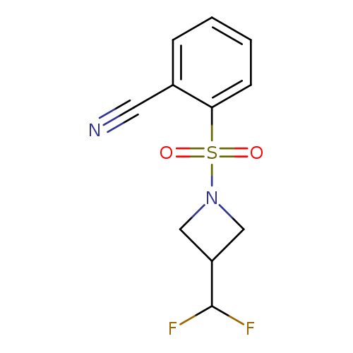 2-{[3-(difluoromethyl)azetidin-1-yl]sulfonyl}benzonitrile