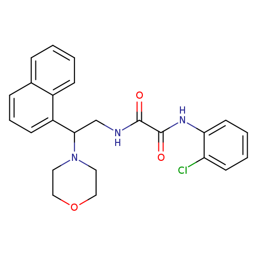 N'-(2-chlorophenyl)-N-[2-(morpholin-4-yl)-2-(naphthalen-1-yl)ethyl]ethanediamide