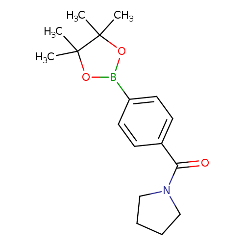 Pyrrolidin-1-yl(4-(4,4,5,5-tetramethyl-1,3,2-dioxaborolan-2-yl)phenyl)methanone