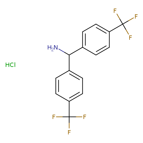 1,1-bis[4-(trifluoromethyl)phenyl]methanaminehydrochloride