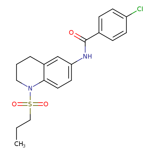 4-chloro-N-[1-(propane-1-sulfonyl)-1,2,3,4-tetrahydroquinolin-6-yl]benzamide