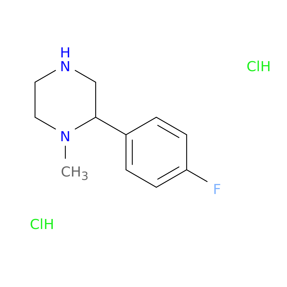 2-(4-fluorophenyl)-1-methylpiperazine dihydrochloride