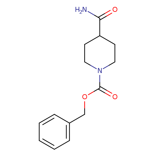 1-Piperidinecarboxylic acid, 4-(aminocarbonyl)-, phenylmethyl ester