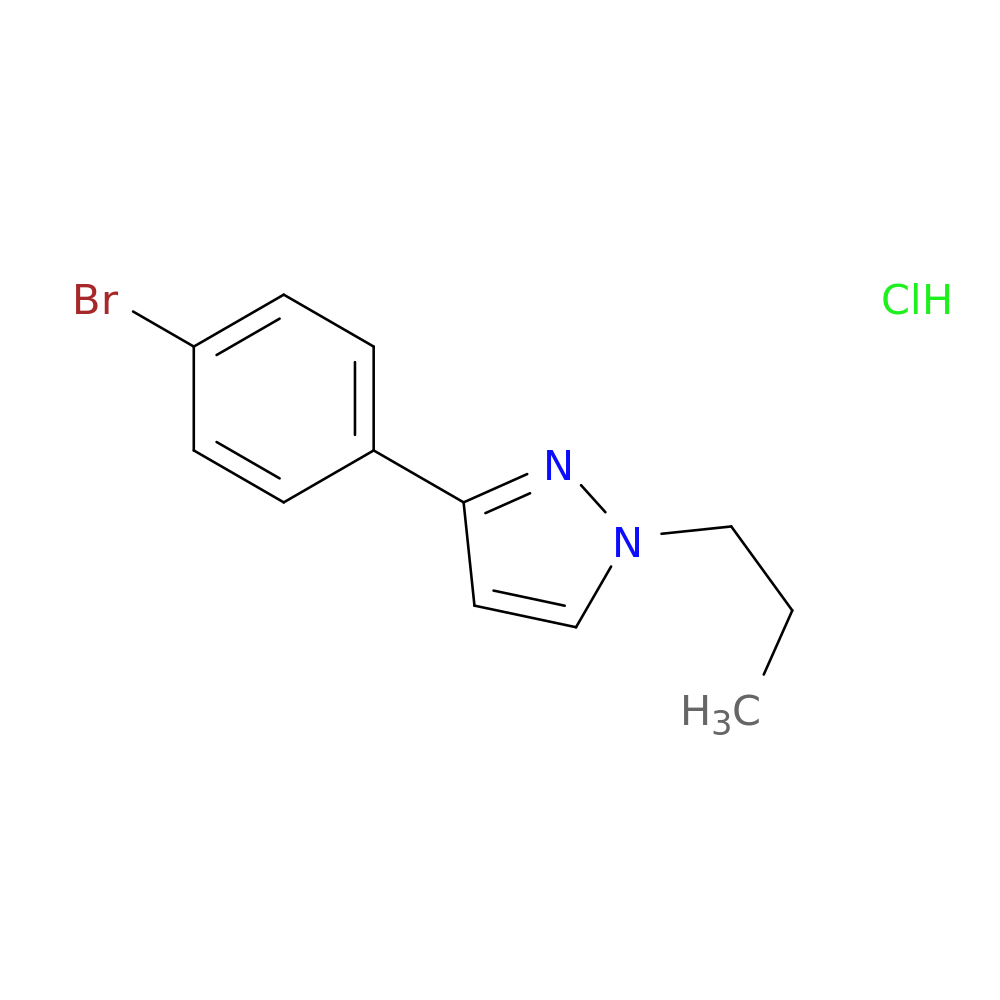 3-(4-Bromophenyl)-1-propylpyrazole HCl