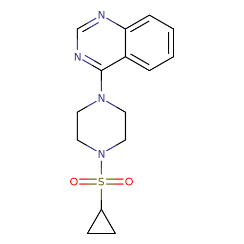 4-[4-(cyclopropanesulfonyl)piperazin-1-yl]quinazoline