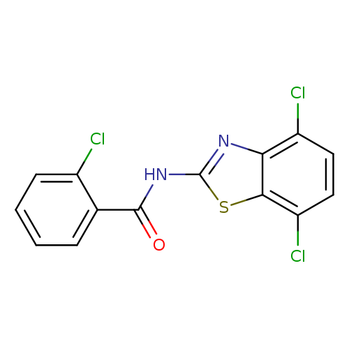 2-chloro-N-(4,7-dichloro-1,3-benzothiazol-2-yl)benzamide