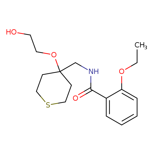 2-ethoxy-N-{[4-(2-hydroxyethoxy)thian-4-yl]methyl}benzamide