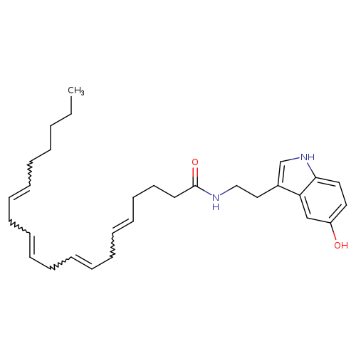 5,8,11,14-Eicosatetraenamide, N-[2-(5-hydroxy-1H-indol-3-yl)ethyl]-, (5Z,8Z,11Z,14Z)-