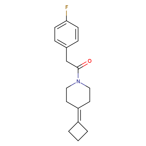 1-(4-cyclobutylidenepiperidin-1-yl)-2-(4-fluorophenyl)ethan-1-one