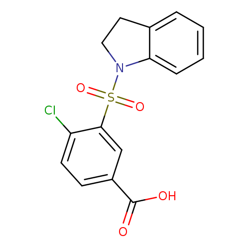 4-Chloro-3-(2,3-dihydro-indole-1-sulfonyl)-benzoic acid