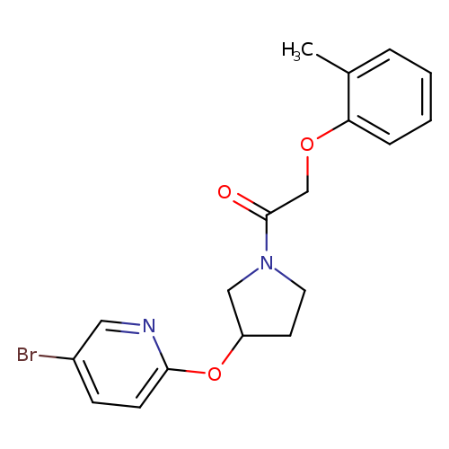 1-{3-[(5-bromopyridin-2-yl)oxy]pyrrolidin-1-yl}-2-(2-methylphenoxy)ethan-1-one