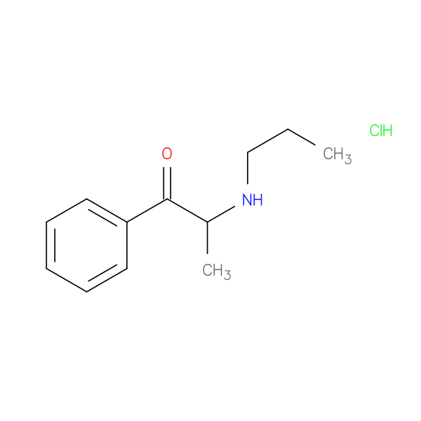 1-phenyl-2-(propylamino)-1-propanone, monohydrochloride