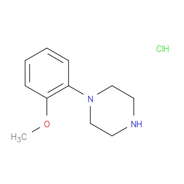 Piperazine, 1-(2-methoxyphenyl)-, hydrochloride (1:1)