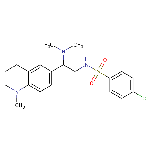 4-chloro-N-[2-(dimethylamino)-2-(1-methyl-1,2,3,4-tetrahydroquinolin-6-yl)ethyl]benzene-1-sulfonamide