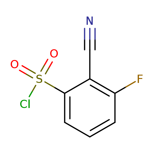 2-Cyano-3-fluorobenzene-1-sulfonyl chloride