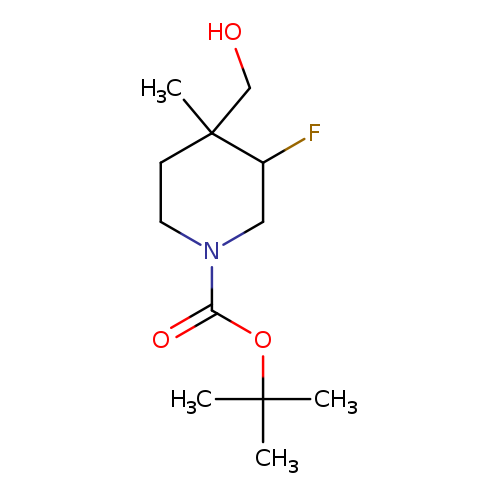 tert-Butyl 3-fluoro-4-(hydroxymethyl)-4-methylpiperidine-1-carboxylate