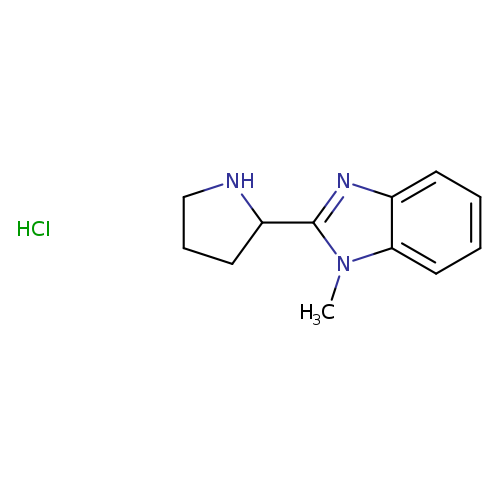 1-Methyl-2-(2-pyrrolidinyl)-1h-benzimidazole hydrochloride