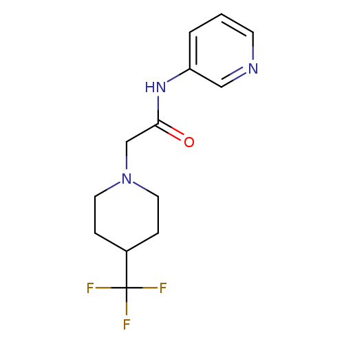 N-(pyridin-3-yl)-2-[4-(trifluoromethyl)piperidin-1-yl]acetamide