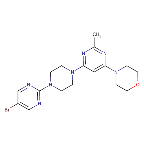 4-{6-[4-(5-bromopyrimidin-2-yl)piperazin-1-yl]-2-methylpyrimidin-4-yl}morpholine