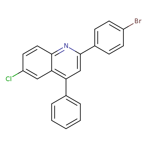 Quinoline, 2-(4-bromophenyl)-6-chloro-4-phenyl-