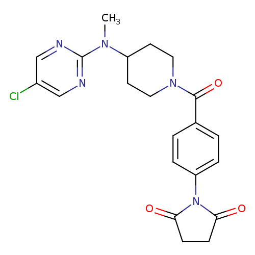 1-(4-{4-[(5-chloropyrimidin-2-yl)(methyl)amino]piperidine-1-carbonyl}phenyl)pyrrolidine-2,5-dione