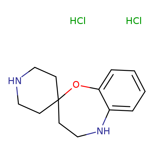 4,5-dihydro-3H-spiro[1,5-benzoxazepine-2,4'-piperidine]dihydrochloride