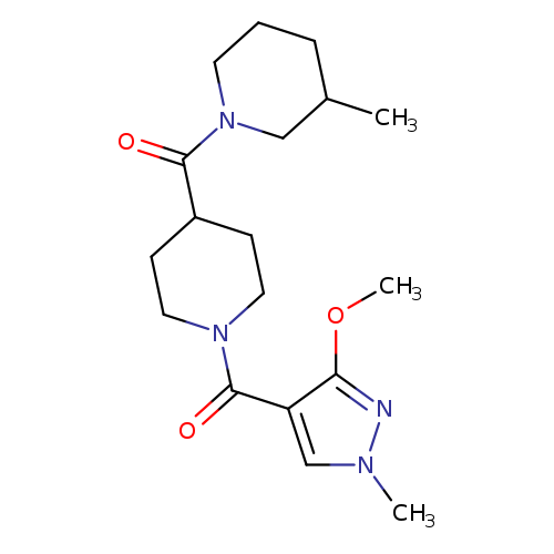 1-[1-(3-methoxy-1-methyl-1H-pyrazole-4-carbonyl)piperidine-4-carbonyl]-3-methylpiperidine
