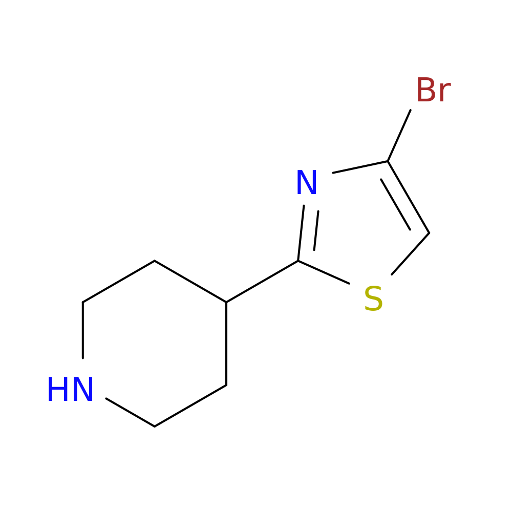 4-Bromo-2-(piperidin-4-yl)thiazole