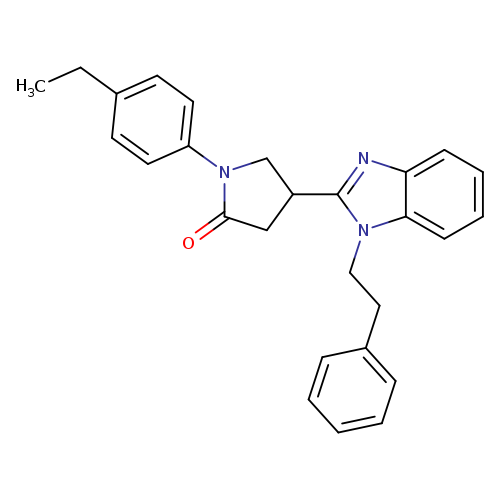 1-(4-ethylphenyl)-4-[1-(2-phenylethyl)-1H-1,3-benzodiazol-2-yl]pyrrolidin-2-one