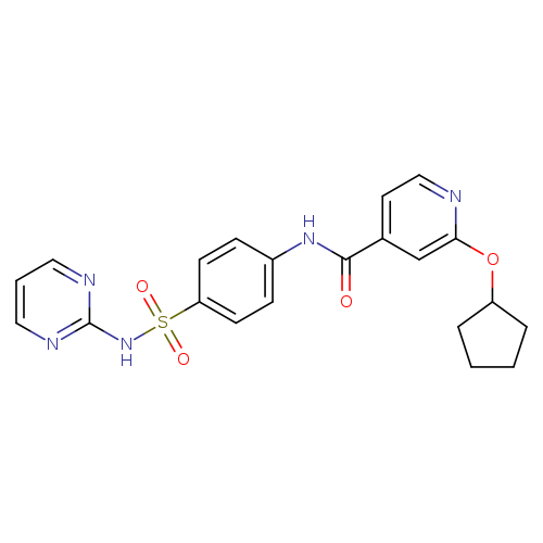 2-(cyclopentyloxy)-N-{4-[(pyrimidin-2-yl)sulfamoyl]phenyl}pyridine-4-carboxamide