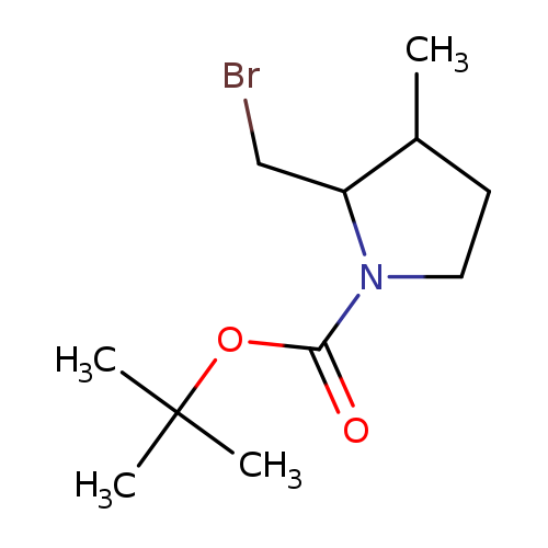 tert-butyl 2-(bromomethyl)-3-methylpyrrolidine-1-carboxylate, Mixture of diastereomers