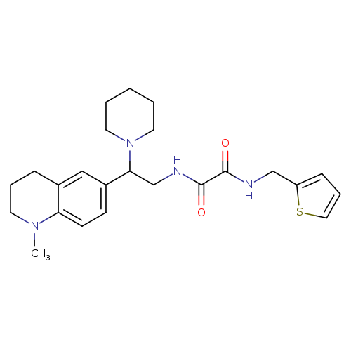 N'-[2-(1-methyl-1,2,3,4-tetrahydroquinolin-6-yl)-2-(piperidin-1-yl)ethyl]-N-[(thiophen-2-yl)methyl]ethanediamide