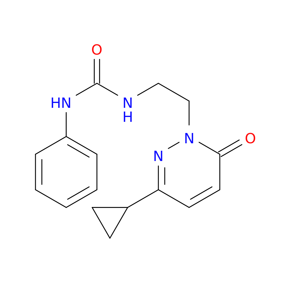 3-[2-(3-cyclopropyl-6-oxo-1,6-dihydropyridazin-1-yl)ethyl]-1-phenylurea