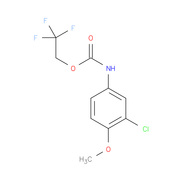 2,2,2-trifluoroethyl N-(3-chloro-4-methoxyphenyl)carbamate