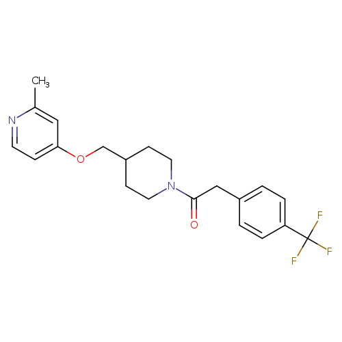 1-(4-{[(2-methylpyridin-4-yl)oxy]methyl}piperidin-1-yl)-2-[4-(trifluoromethyl)phenyl]ethan-1-one