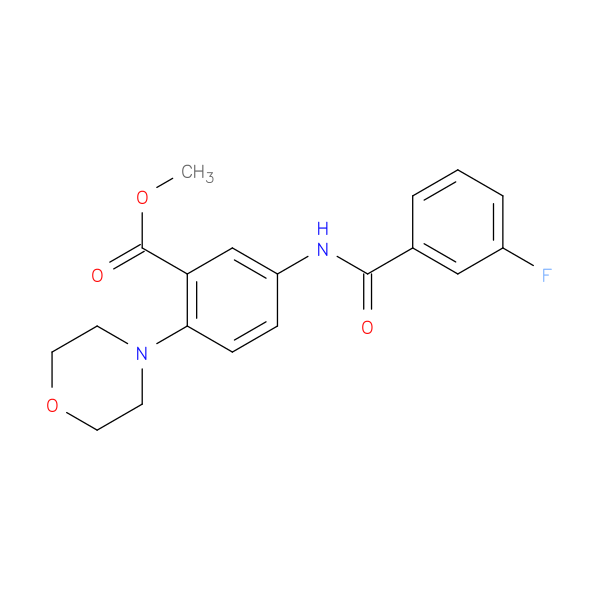 methyl 5-[(3-fluorobenzoyl)amino]-2-(4-morpholinyl)benzoate