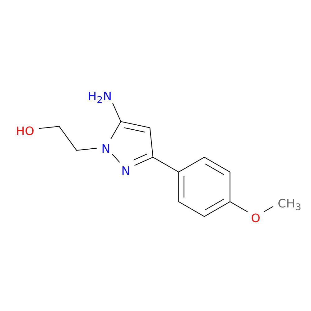 2-[5-amino-3-(4-methoxyphenyl)-1H-pyrazol-1-yl]ethan-1-ol