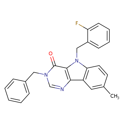 3-benzyl-5-[(2-fluorophenyl)methyl]-8-methyl-3H,4H,5H-pyrimido[5,4-b]indol-4-one