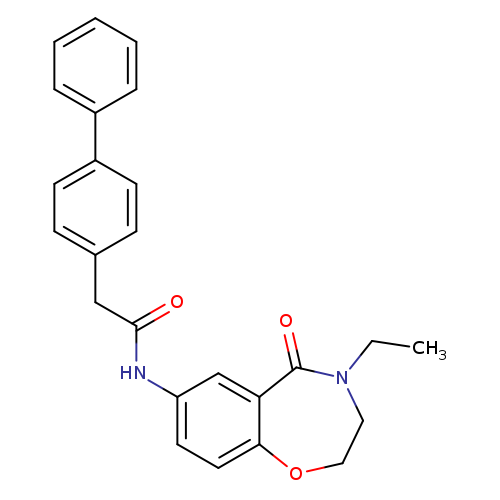 2-{[1,1'-biphenyl]-4-yl}-N-(4-ethyl-5-oxo-2,3,4,5-tetrahydro-1,4-benzoxazepin-7-yl)acetamide