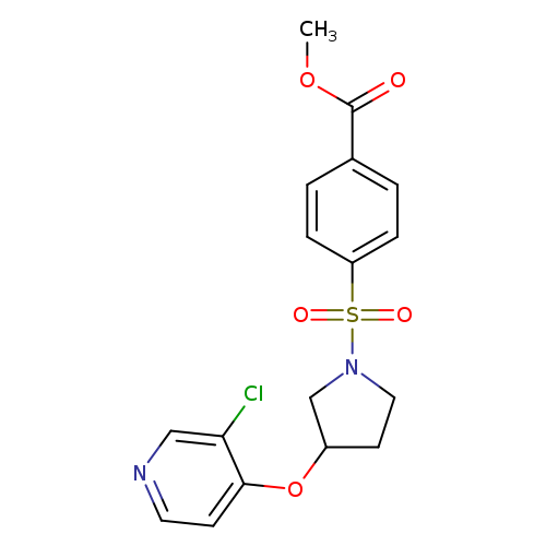 methyl 4-({3-[(3-chloropyridin-4-yl)oxy]pyrrolidin-1-yl}sulfonyl)benzoate