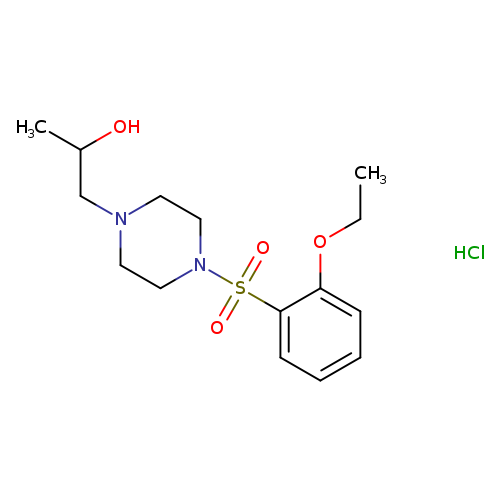1-[4-(2-ethoxybenzenesulfonyl)piperazin-1-yl]propan-2-ol hydrochloride