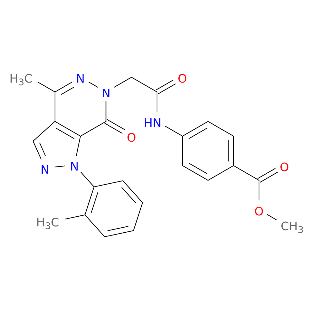 methyl 4-{2-[4-methyl-1-(2-methylphenyl)-7-oxo-1H,6H,7H-pyrazolo[3,4-d]pyridazin-6-yl]acetamido}benzoate