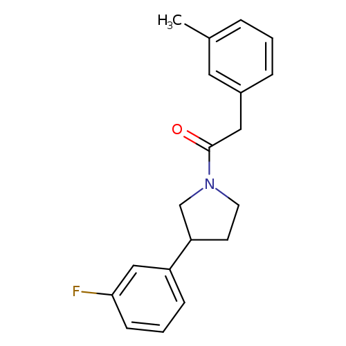 1-[3-(3-fluorophenyl)pyrrolidin-1-yl]-2-(3-methylphenyl)ethan-1-one