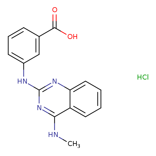 3-{[4-(methylamino)quinazolin-2-yl]amino}benzoicacidhydrochloride