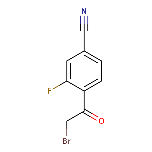 4-(2-bromoacetyl)-3-fluorobenzonitrile